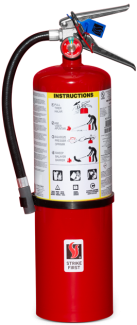 Extincteur Strike First ABC 10 lb avec support mural